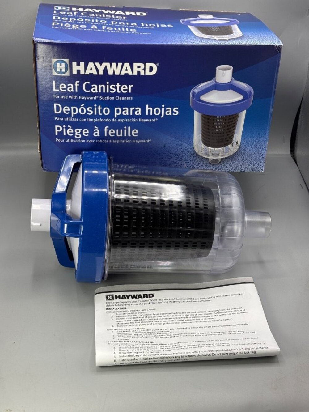 Genuine Hayward Standard Navigator Pool Leaf Canister Assembly W560